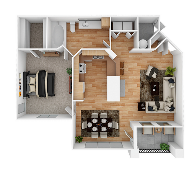 Unit 411 floor plan